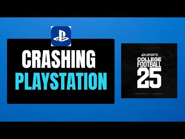 How To Fix College Football 25 Crashing on PS5 | Fix College Football 25 Crashes at Startup on PS5