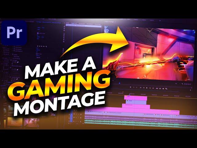 How to Edit a Gaming Montage in 2024 (For Beginners) Adobe Premiere Pro Tutorial