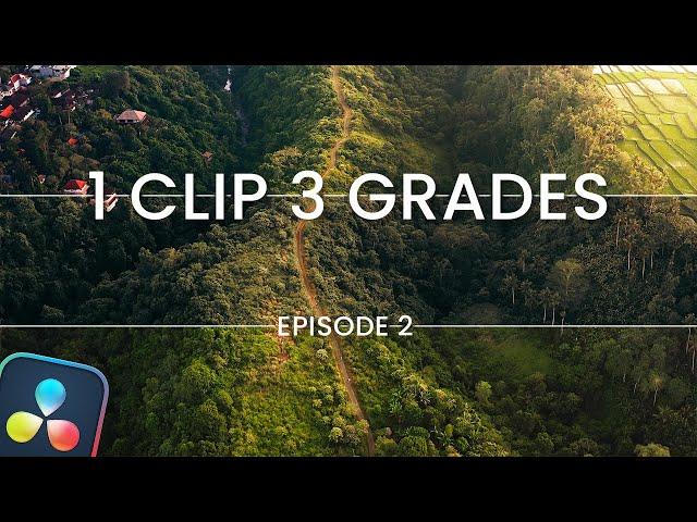 1 Clip 3 Grades E2 - DJI Mavic 2 Pro // Color Grading in Davinci Resolve 18