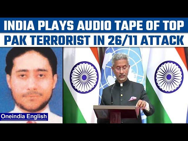 India plays audio clip of Pakistani terrorist Sajid Mir at UNSC | S Jaishankar | Oneindia News*News