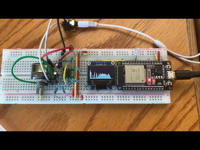 60FPS Music Visualizer (esp32-oled-spectrum) [2021 Update]