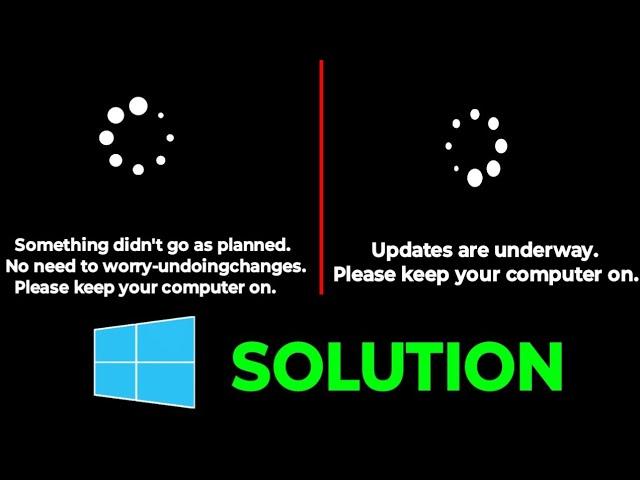 windows updates are underway please keep your computer on || windows something didn't go as planned