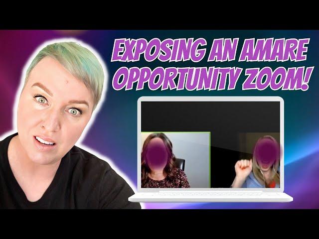 Exposing an Amare Opportunity Zoom | #antimlm | #erinbies | #amare