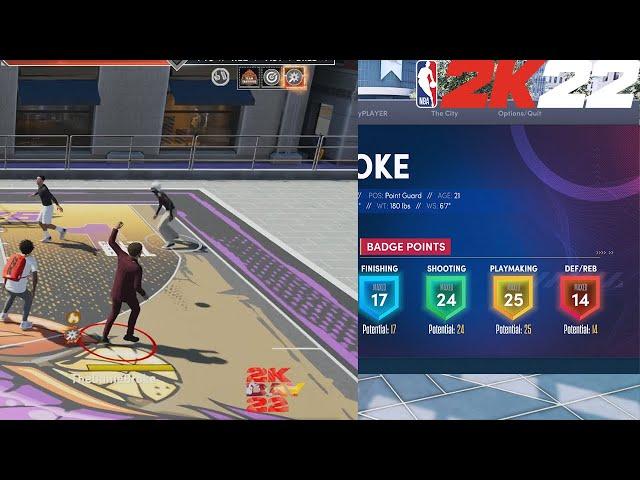 INTRODUCING MY MAX BADGES DEMI GOD BULD ON NBA2K22