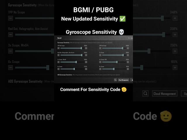  BGMI Scope Setting 2x 3x 4x 6x 8x | New Best Sensitivity Settings | No Recoil #shorts #bgmi #viral