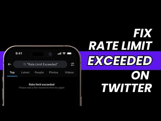 How to Fix Rate Limit Exceeded on Twitter | 2023