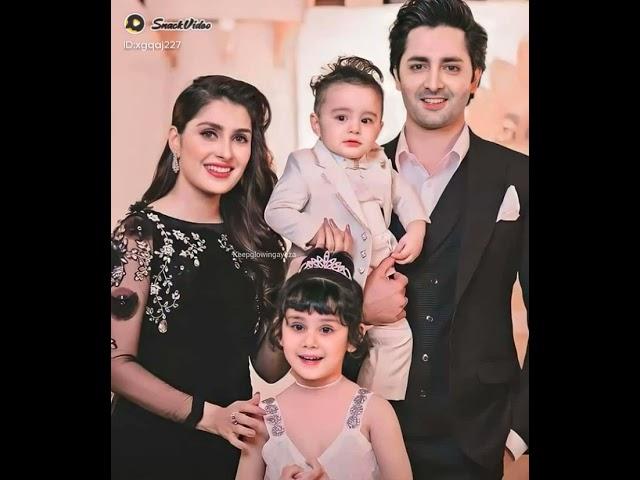 sweet couples aiza Khan and Danish taimoor with their children's 