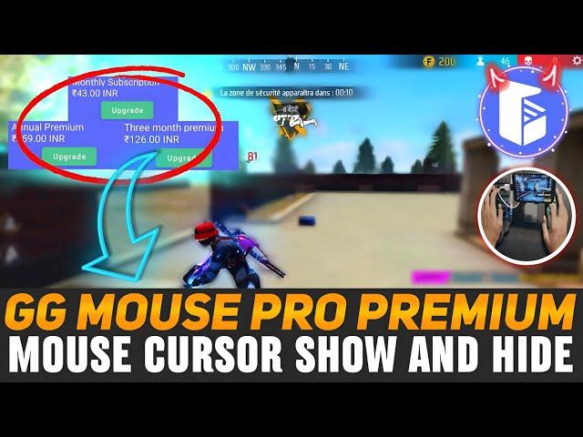 gg mouse pro premium new version mouse cursor show and hide problem solved #freefire  #ggmousepro