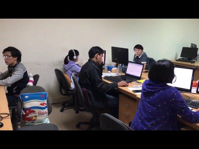 Software developers are working in a Software company in Vietnam