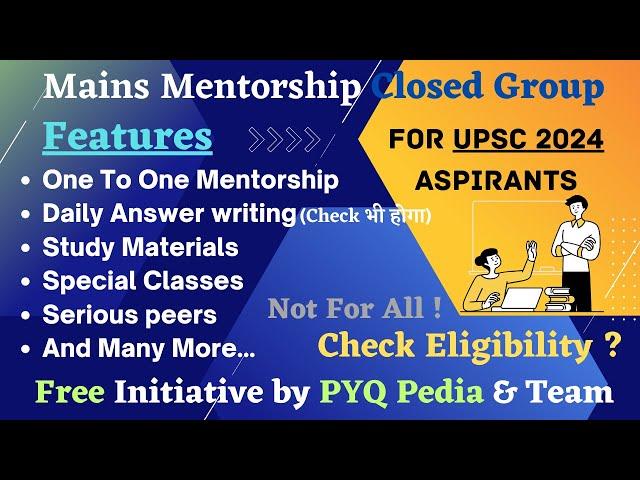 MAINS MENTORSHIP PROGRAMME FOR UPSC 2024