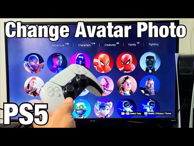 PS5: How to Change Avatar Photo / Picture