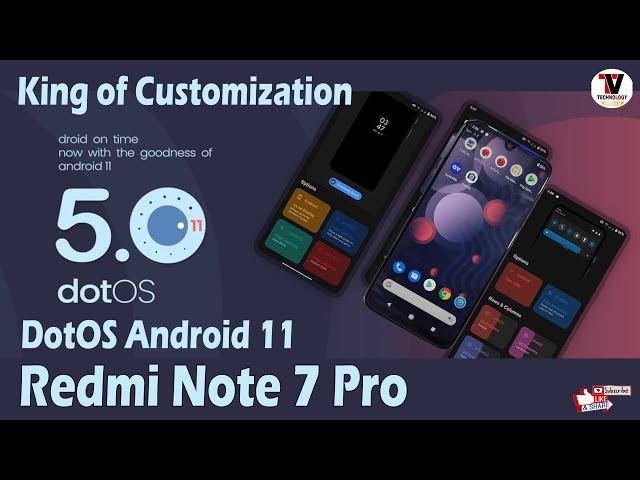 King of Customization  dotOS v5.0 Official for Redmi Note 7 Pro  Android 12 UI Features 