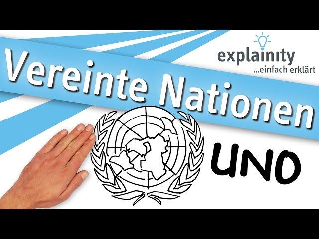 Vereinte Nationen (UNO) einfach erklärt (explainity® Erklärvideo)