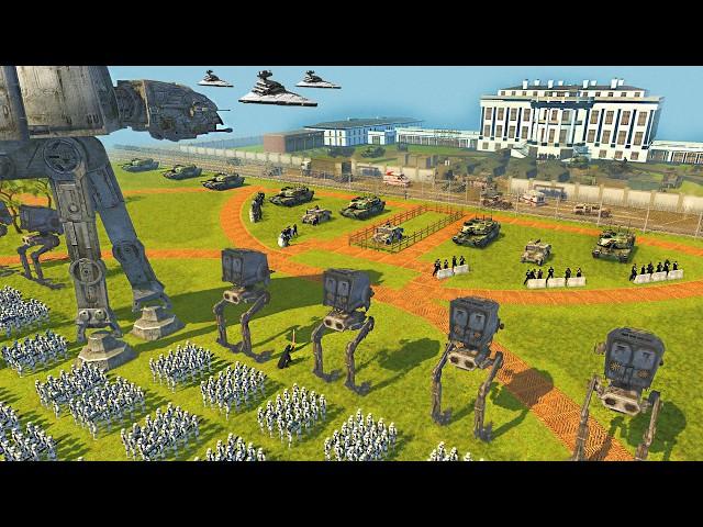 The Star Wars Invasion of The WHITE HOUSE! (Earth's Defense) - Men of War: Star Wars Mod