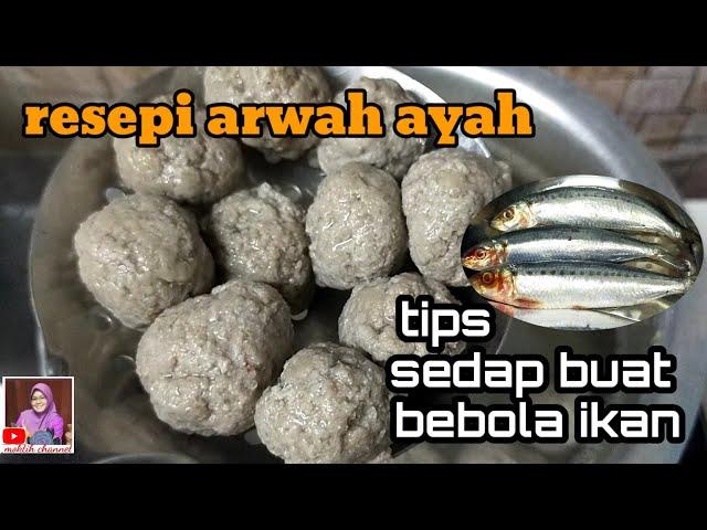 CARA BUAT BEBOLA IKAN RESEPI ARWAH AYAH #moktihchannel