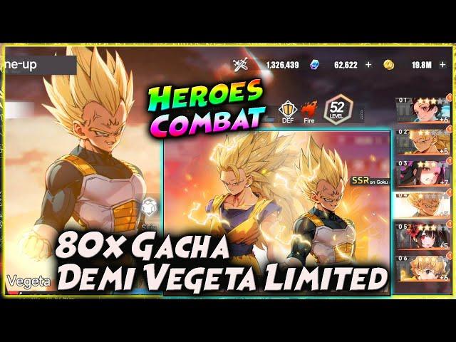 LANJUT 80x GACHA LIMITED MAJIN VEGETA & GOKU SS3 | Test Team VEGETA n GOKU  HEROES COMBAT