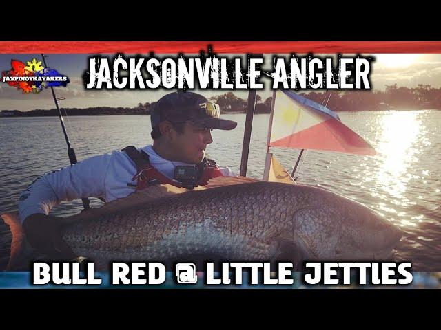 MAYPORT LITTLE JETTIES | Kayak fihsing bull red fish catch and release.