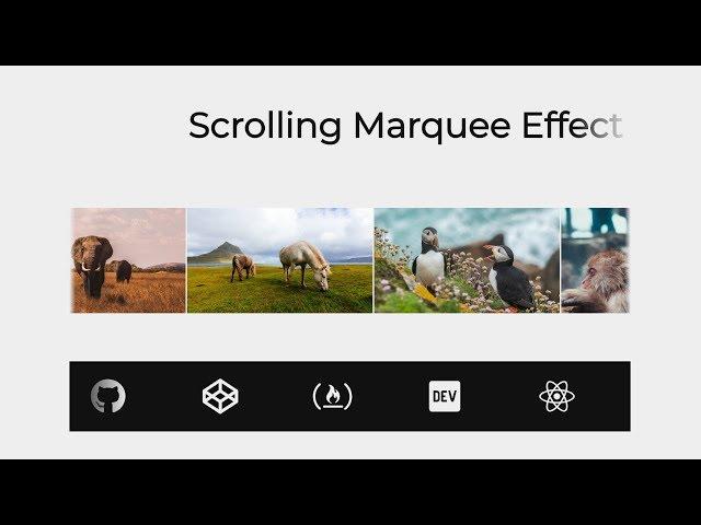 Marquee-like Content Scrolling (HTML & CSS)