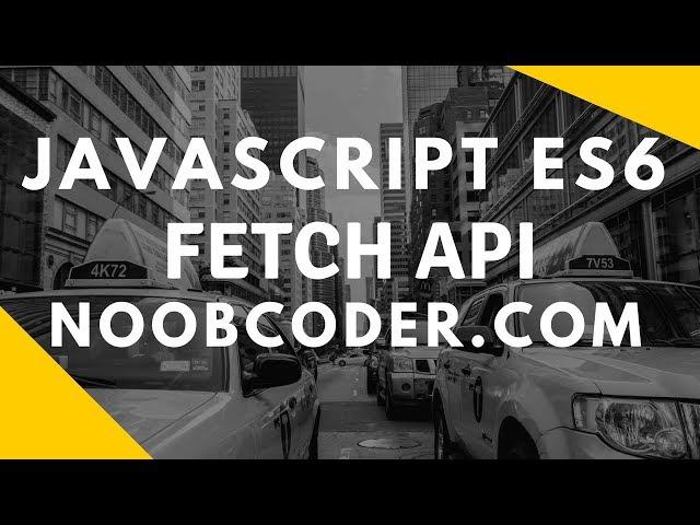 JavaScript ES6 Fetch API (CRUD Example)