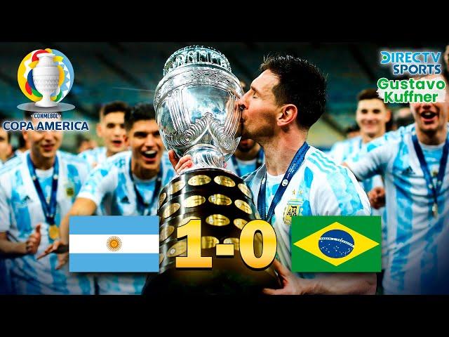 El día que ARGENTINA ganó la COPA AMÉRICA en el MARACANÁ - Highlights Brasil vs Argentina 2021 Final