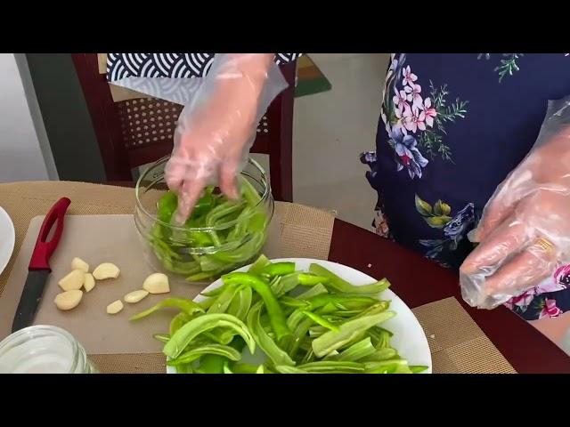 How To Make Pickled Chilli | Atcharang Siling Haba