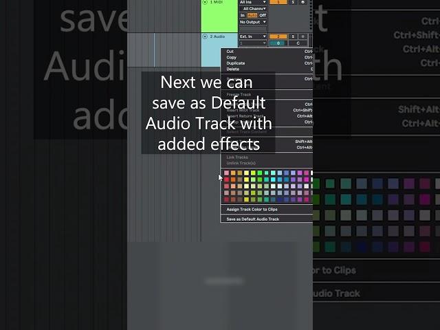 Ableton tips for writing music (Save default Audio/Midi Track) #tutorial #ableton #abletontips