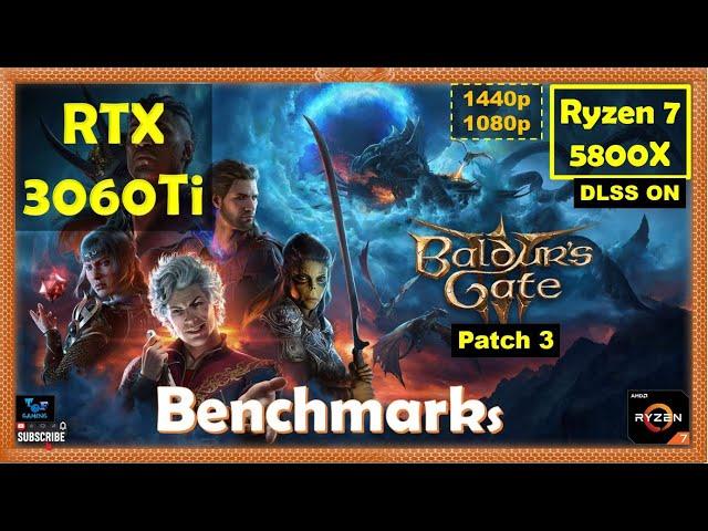 Baldurs Gate 3 Patch 3 RTX 3060Ti - 1440p - 1080p - Ultra - High Settings | Performance Benchmarks