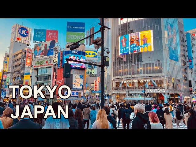 4K TOKYO JAPAN - Shibuya Evening Walking Tour (渋谷) | 東京の散歩2021