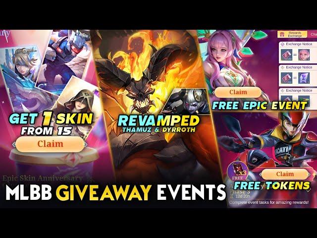 REVAMPED DYRROTH & THAMUZ | PLAY AND CLAIM EVENT | CHEDULE NEW EVENT - Mobile Legends #whatsnext