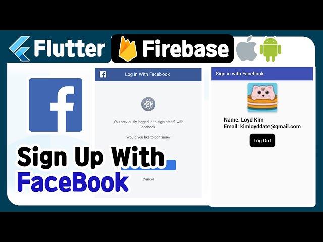 Flutter - Sign Up with Facebook Firebase ( authentication, auth Facebook tutorial, example )