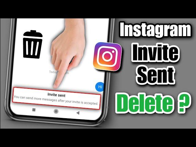 how to remove invite message on instagram | invite sent instagram message kaise hataye