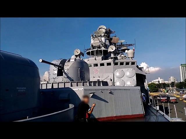 Aboard the Admiral Vinogradov Destroyer at the Manila South Harbor