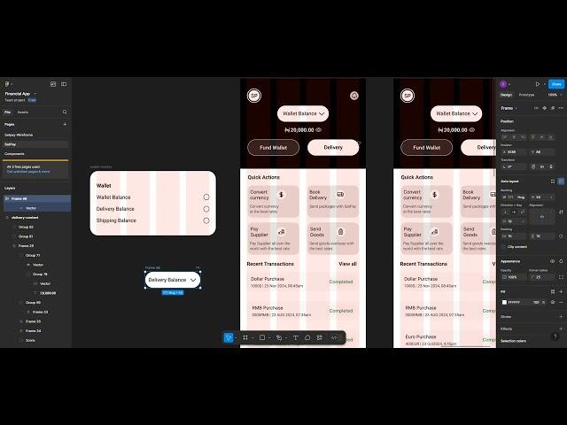 Figma Tutorial for mobile app design | How to design mobile dashboard in figma