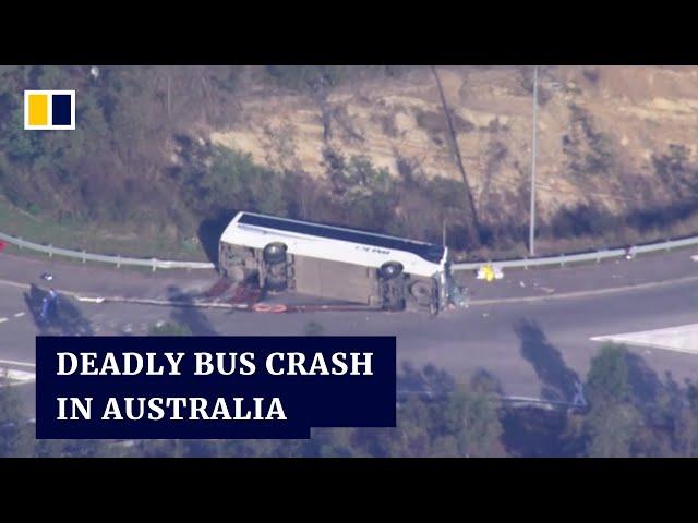 Chartered bus crashes in Australia’s Hunter region, killing at least 10 and injuring dozens