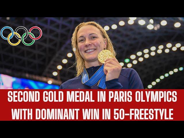 Sarah Sjöström's stunning 50m freestyle victory secures second gold in Paris Olympics