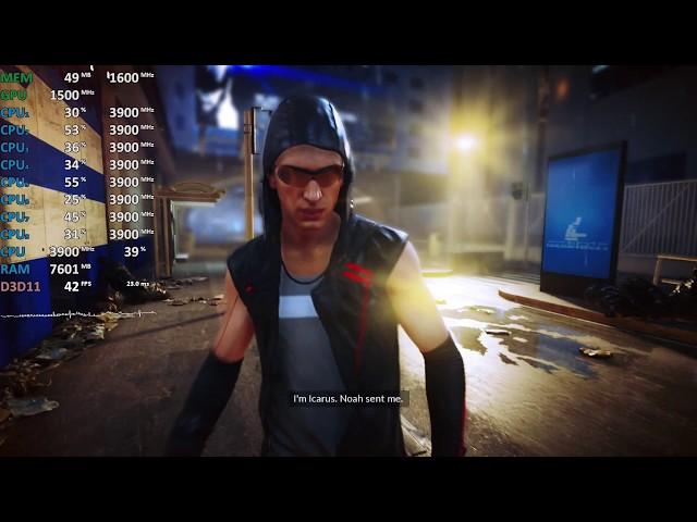 Ryzen 5 2400G Review Mirror's Edge Catalyst Gameplay Benchmark Test