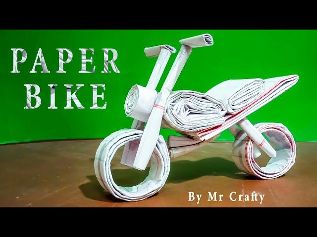 How To Make Paper Bike | Paper Craft Easy | Mr Crafty