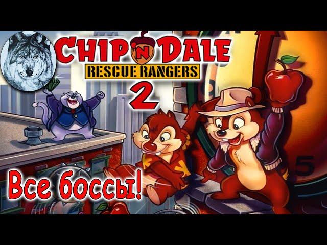 All Bosses - Chip ’n Dale Rescue Rangers 2 (NES). Все боссы. Игры 90-х.