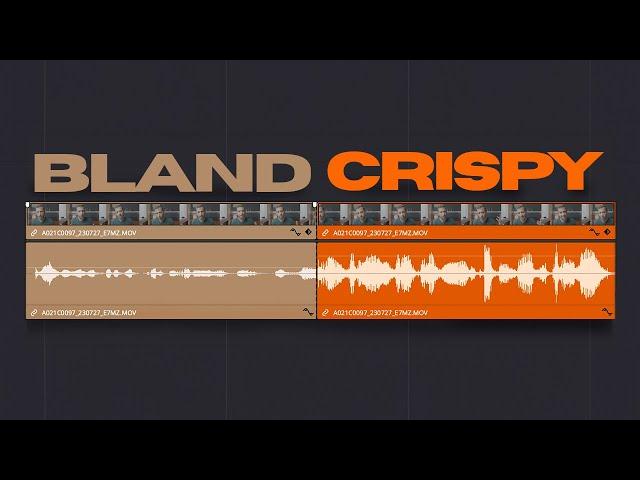 Get CRISPY Audio Quickly In DaVinci Resolve!