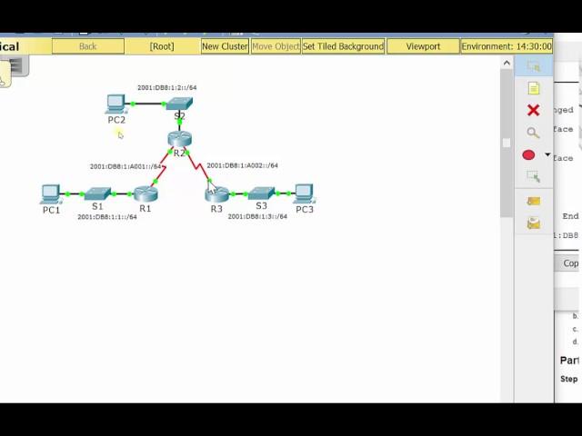 PKT 2.2.4.4 - Configuring IPv6 Static and Default Routes