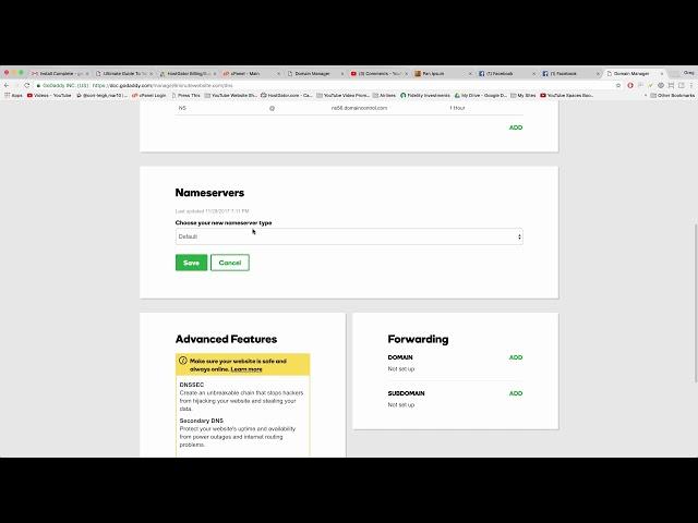 Change Nameservers at GoDaddy - 2018
