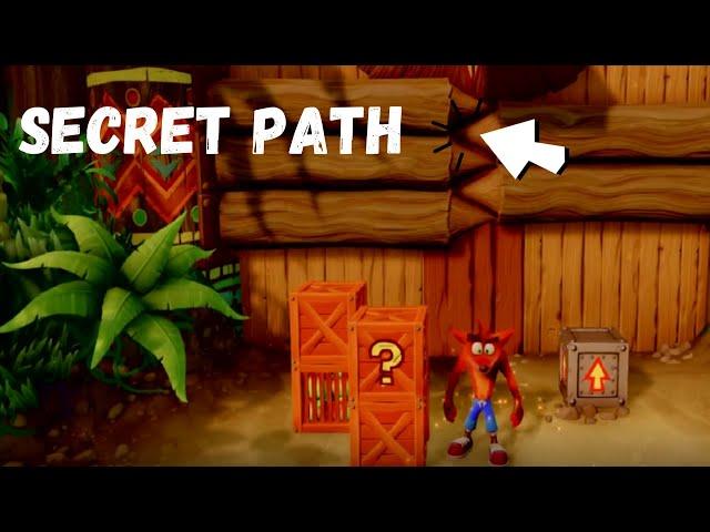 Crash Bandicoot 1 - The Great Gate Walkthrough - Secret GEM.
