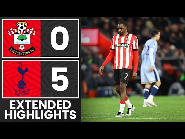 EXTENDED HIGHLIGHTS: Southampton 0-5 Tottenham Hotspur | Premier League