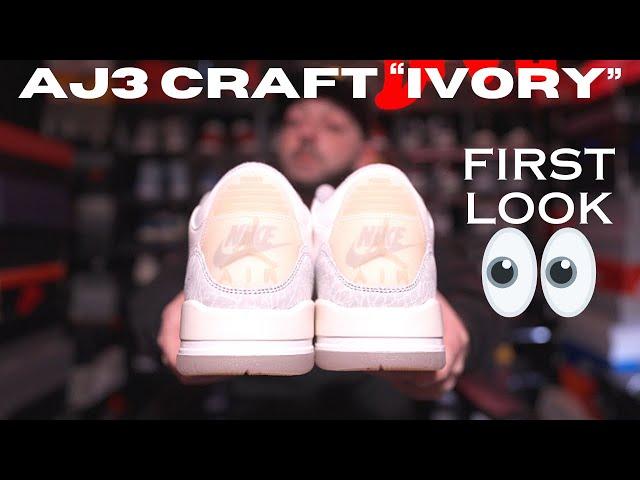 First Look At The Air Jordan 3 Craft "Ivory"