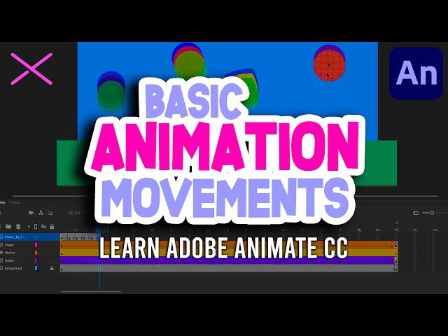 Learn The Basic Movements in Adobe Animate CC | Tutorial for Beginners