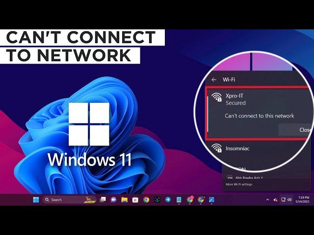 How To Fix "Can't Connect to This Network" Wi-Fi Error in Windows 11/10