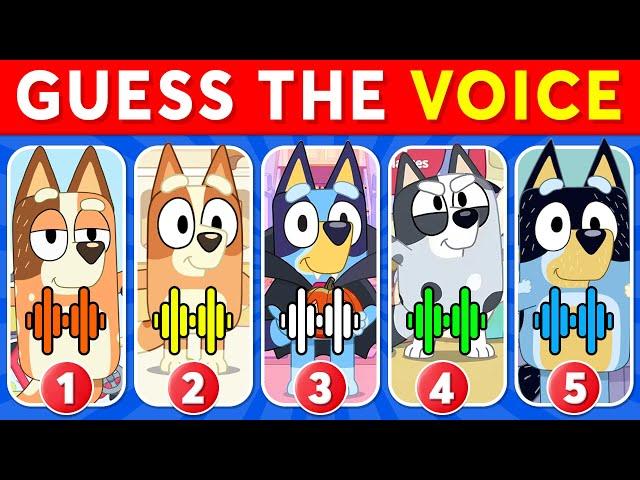 Guess the Bluey Characters by Their Voice  ~ Bingo, Bluey, Socks, Bandit