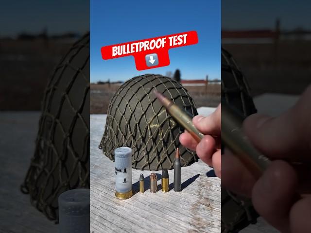 Belgian M1 Helmet BULLETPROOF? *test* #civtac #gun #fullautofriday