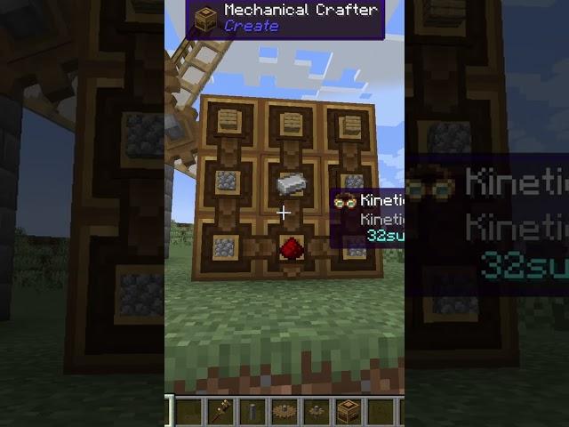 How to set up Simple Mechanical Crafting in Minecraft Create mod