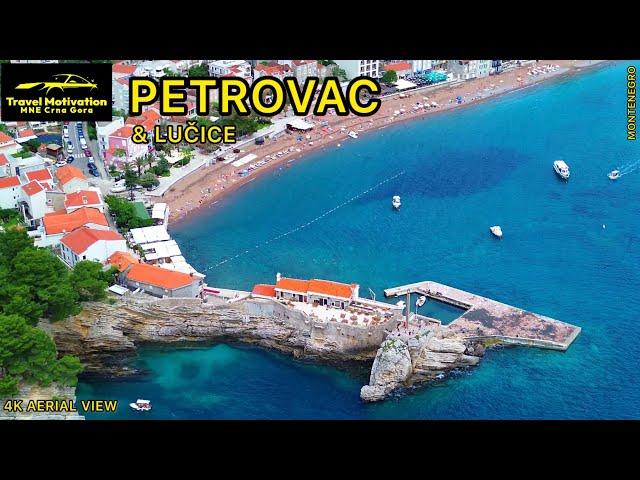 PETROVAC i LUČICE iz vazduha i Kupanje u Junu 2024 - PETROVAC & LUČICE [4K Aerial View] Crna Gora